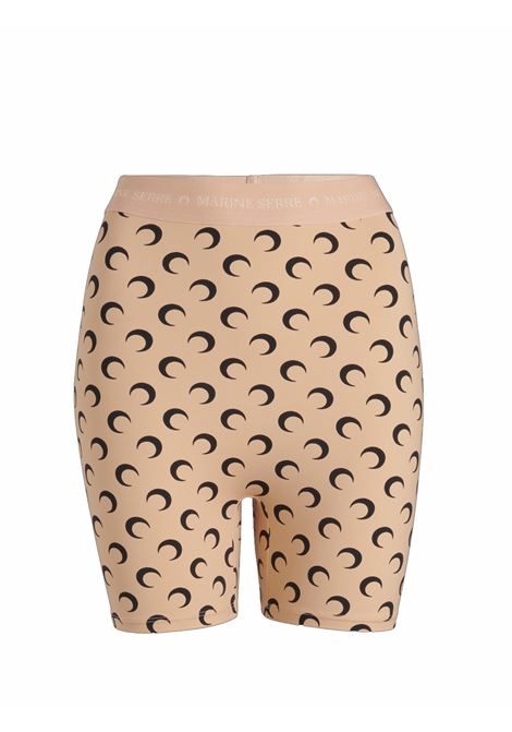 mini short moon jersey donna beige MARINE SERRE | WSH007A CJER0001TA10